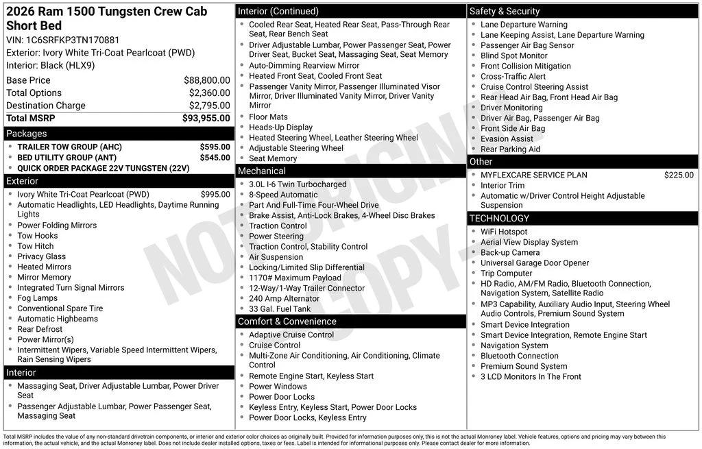 ram ram 1500 pickup 2026 1C6SRFKP3TN170881 image ram ram 1500 pickup 2026 1C6SRFKP3TN170881 image